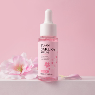 Cross-Border Laiko Sakura Essence 30Mltemu Version Has Color Box Facial Serum with Complete Qualifications in English