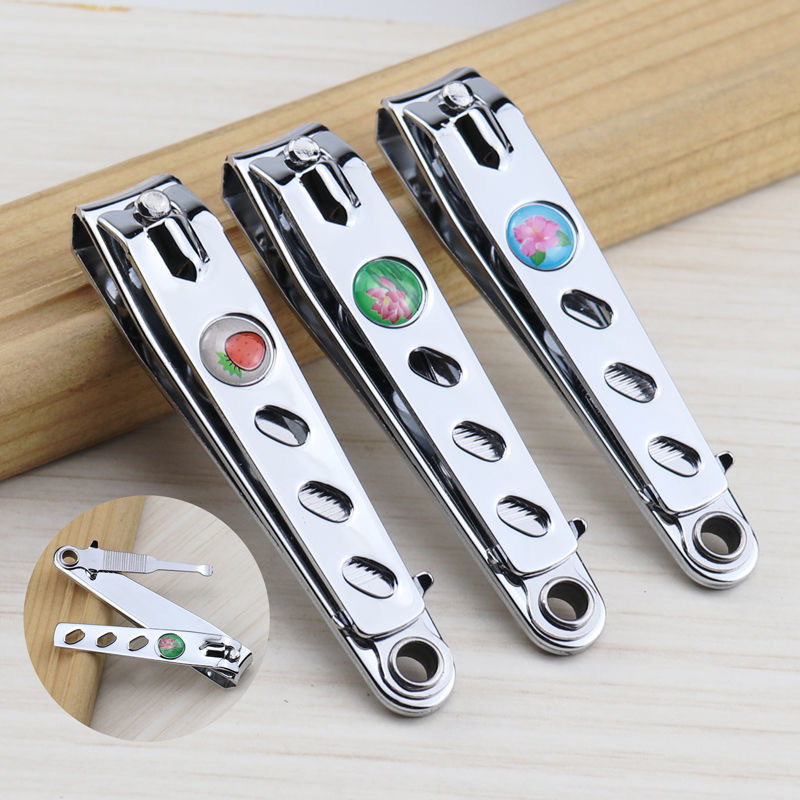 Nail Clipper Single Pack Adult Household Portable Nail Clipper Stainless Steel Keychain Nail Clipper Ear Scoop Nail Clipper