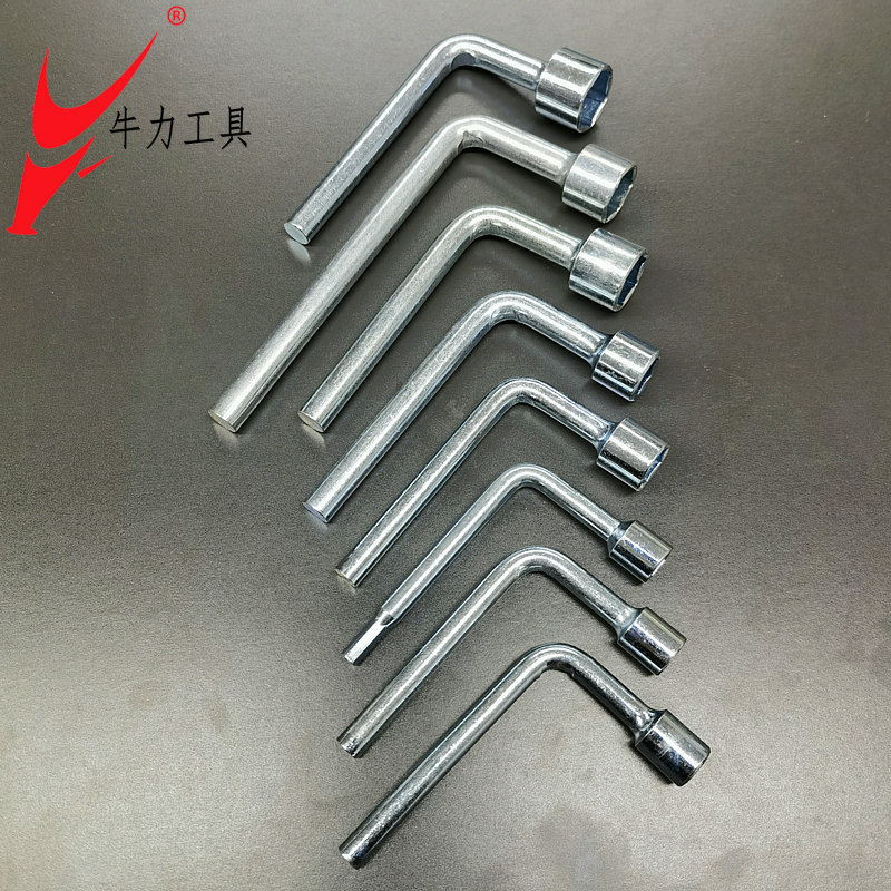 牛力亜鉛メッキ7字ソケットレンチL型パイプスパークプラグレンチ外六角手動金物セット工具|undefined