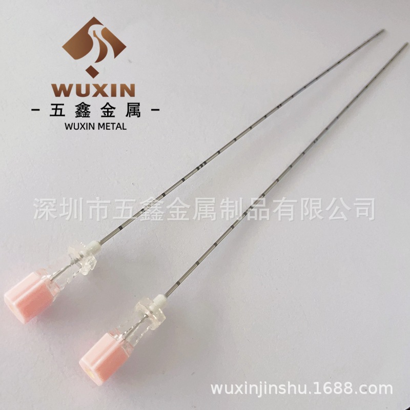 半自动薄壁活检取样穿刺针 医用绝缘射频消融针 黑色刻度打标