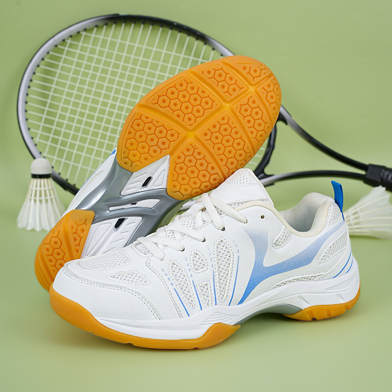 New Badminton Shoes for Men, Professional Competition Tennis Shoes, Breathable, Wear-Resistant, Non-Slip Tendon Sole Volleyball Shoes for Women