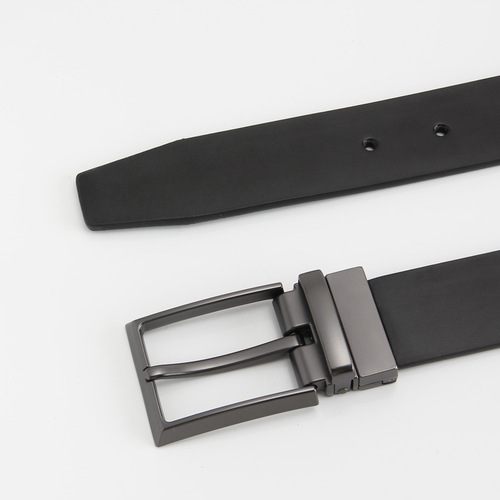 New 105 pattern split leather pin buckle belt Men's reversible leather casual fashion belt swivel buckle