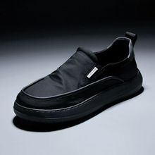男鞋夏季2025透气布鞋新款脚蹬懒人套脚北京透气舒适休闲轻便男士