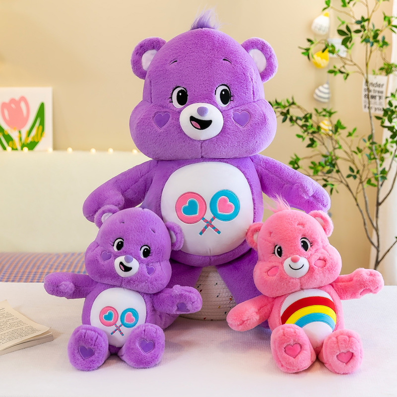 Comercio exterior Nuevo Arco Iris de dibujos animados oso de peluche muñeca de juguete lindo oso muñeca máquina de agarre muñeca al por mayor abrazo oso