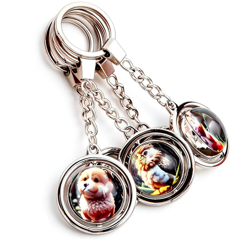 Luminous 12 Zodiac Keychain Metal Rotating Crystal Ball Engraved Rotating 12 Zodiac Keychain Car Pendant Luminous 12 Zodiac Keychain Metal Rotating Crystal Ball Engraved Rotating 12 Zodiac Keychain Car Pendant
