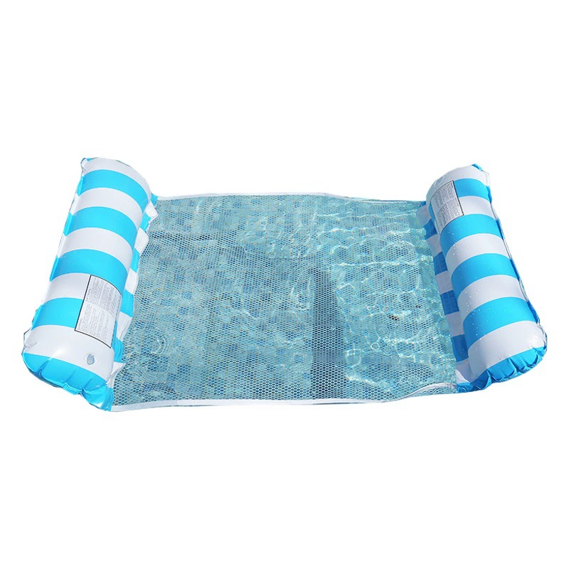 Трансграничное Новое водяное Сетчатое кресло, складная надувная спинка, полосатый плавающий рядный водяной гамак для плавания, плавающее рядное крепление
