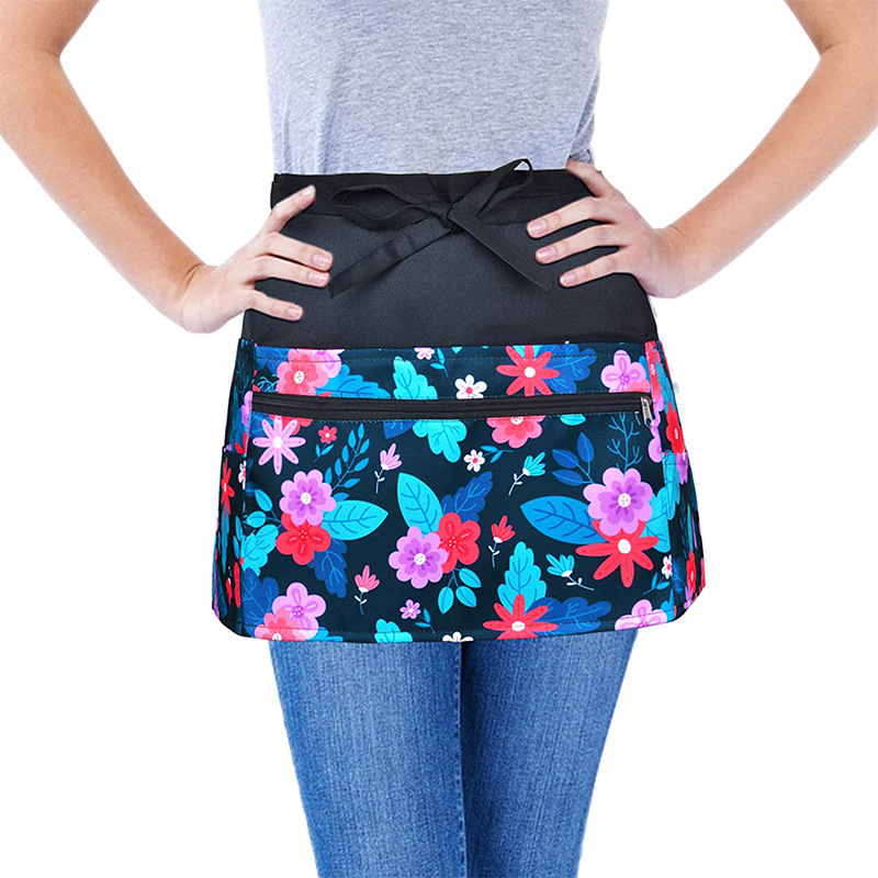 Estampado floral negro