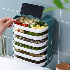 Multi-layer Storage Shelf Vegetable Storage Rack Household Multi-functional Kitchen Countertop Accompanying Vegetable Plate Food Placement Hot Pot Magic Tool