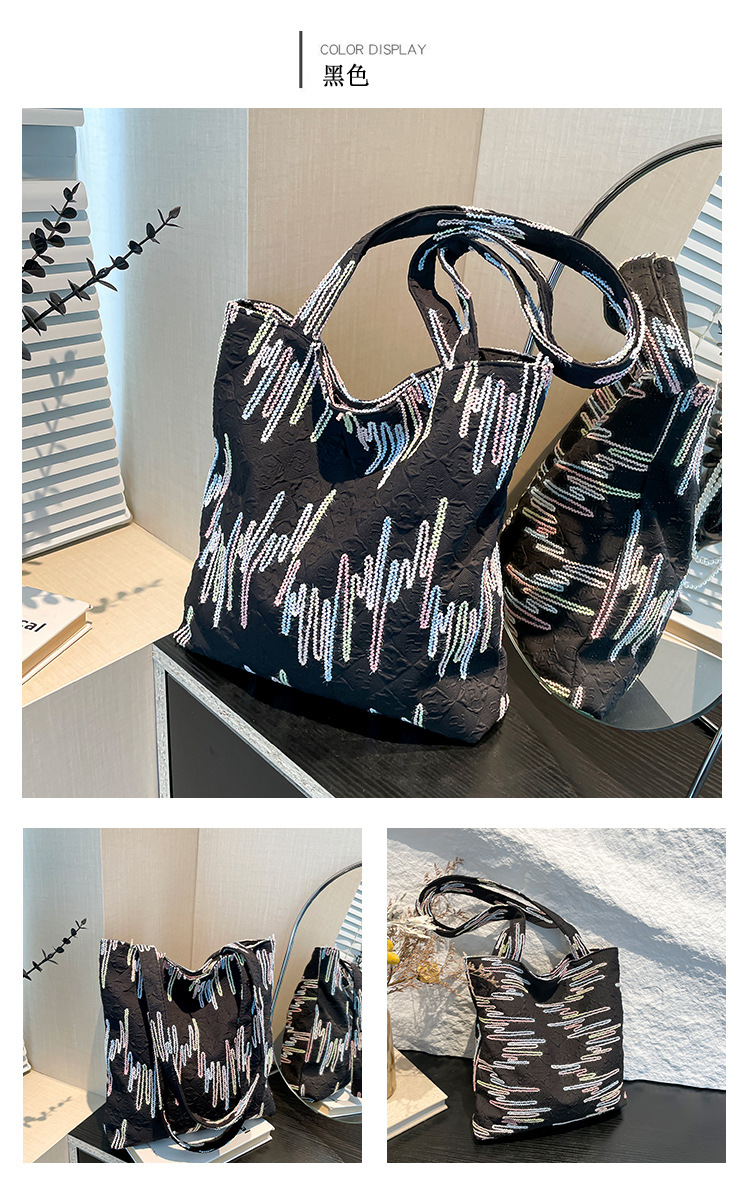 Casual and simple commuter underarm bag, large-capacity tote bag, new autumn 2024 fashion and niche single-shoulder crossbody bag undefined