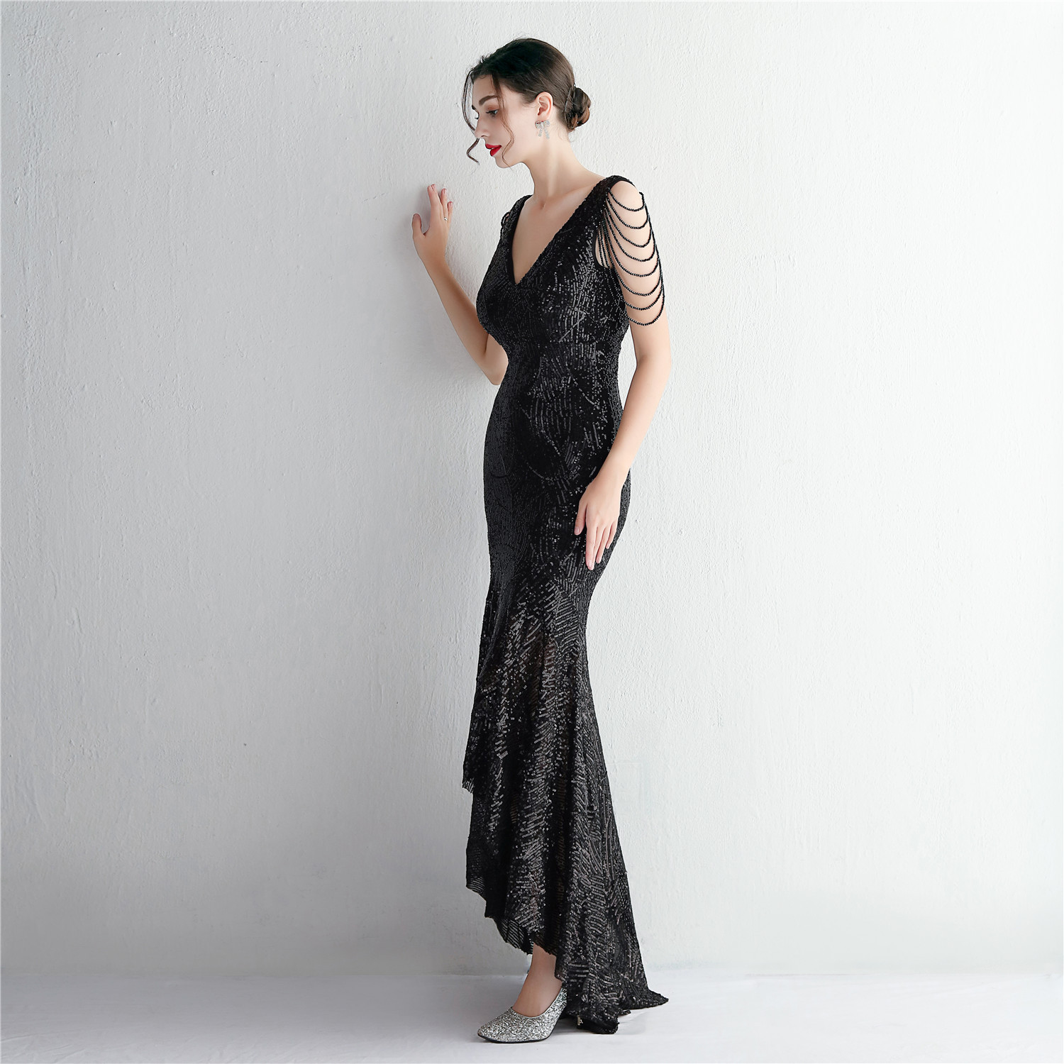 D9453 1720K VÁY ĐẦM LIỀN THÂN DỰ TIỆC NỮ YIEOUBA DÁNG ÔM BODY GỢI CẢM SEXY THỜI TRANG NỮ G05 SẢN PHẨM MỚI