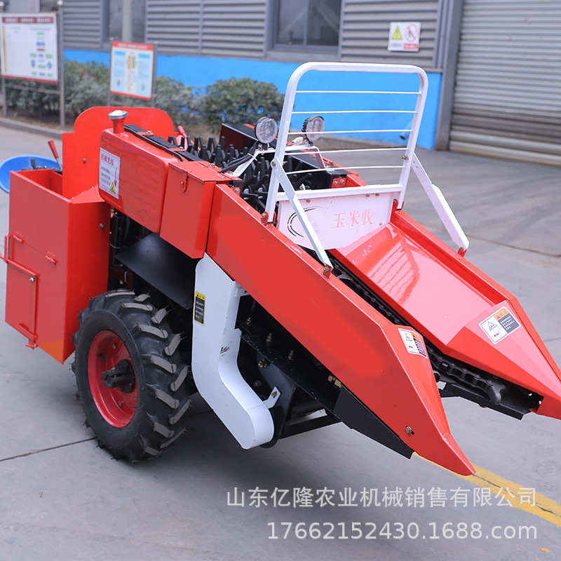 扒皮干净小型收获机 玉米摘穗收割机 山地丘陵玉米扒皮收割机