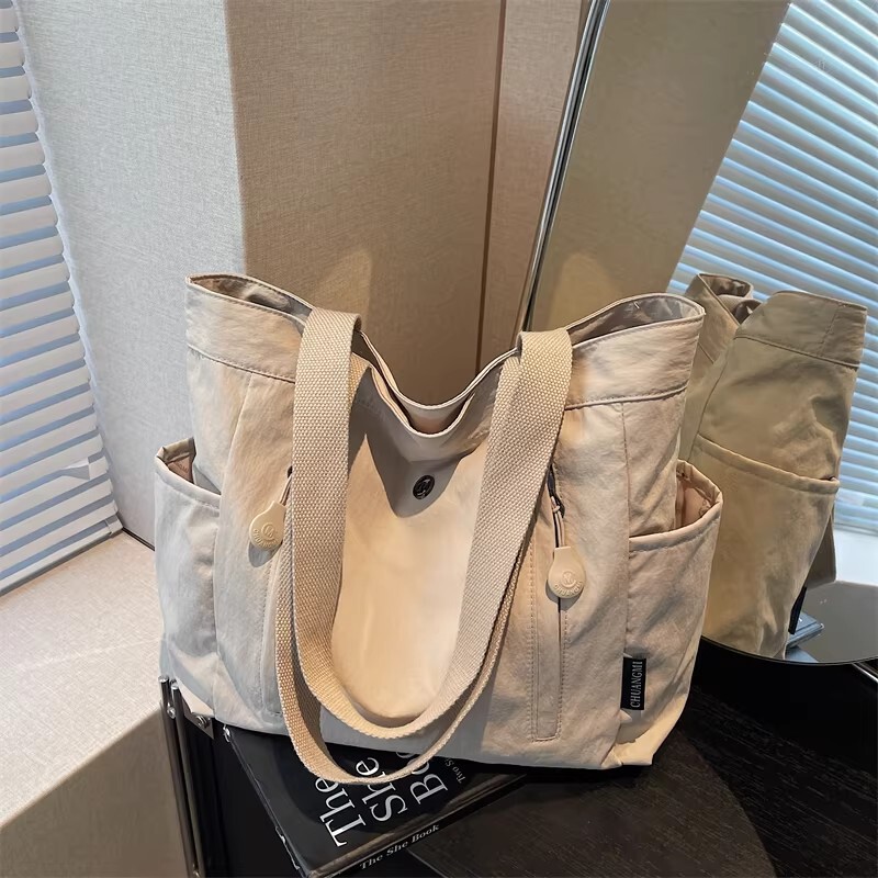Casual Class Commute Fashion Canvas Bag Large Bag for Female College Students New Versatile Shoulder Bag Trendy Cross-Border Bag Casual Class Commute Fashion Canvas Bag Large Bag for Female College Students New Versatile Shoulder Bag Trendy Cross-Border Bag