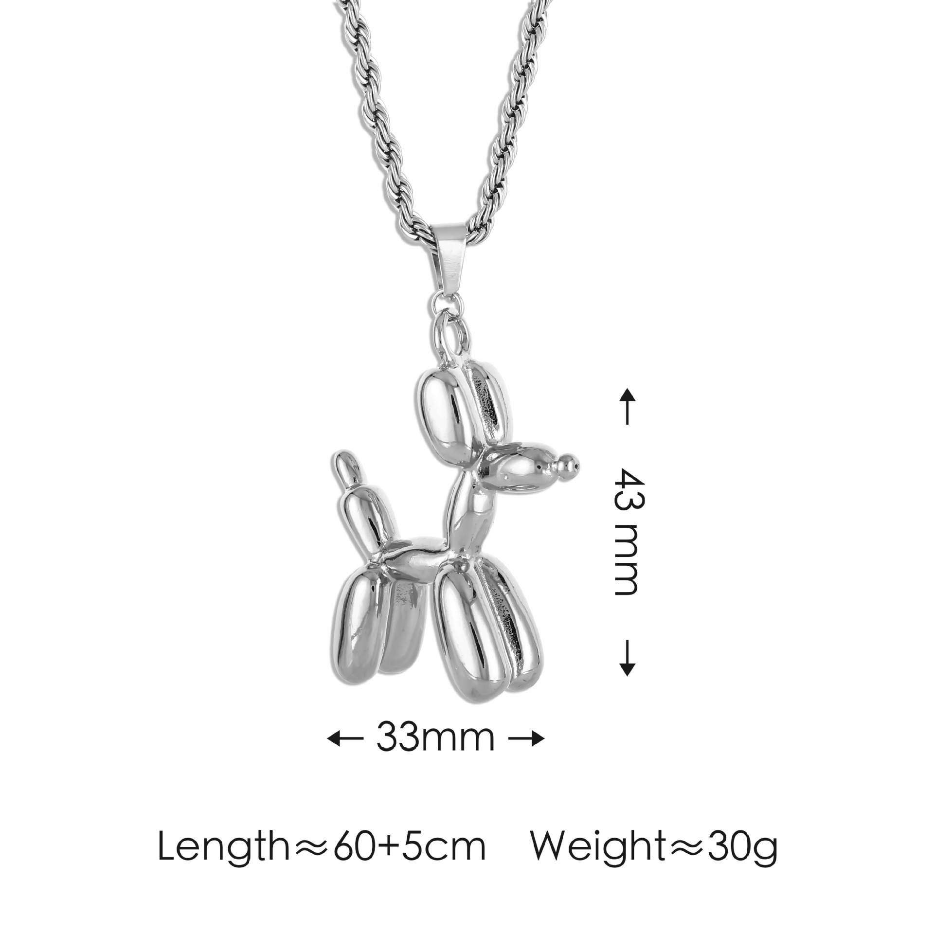 강철 + 큰 개 목걸이