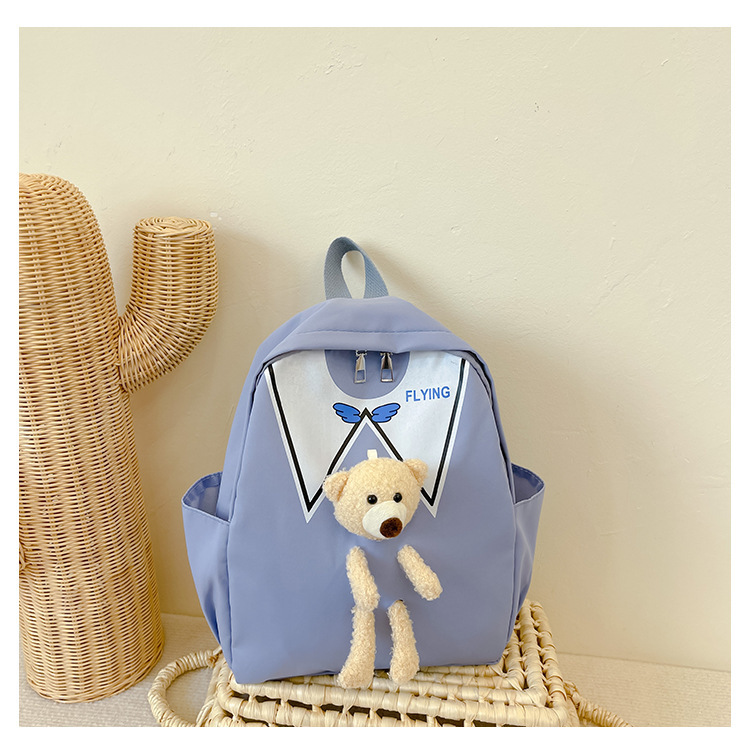 Nueva mochila de Kindergarten hembra Super lindo bebé mochila grande, mediana y pequeña Clase simple mochila Linda mochila muñeca de captura