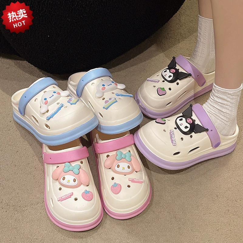 Симпатичные большие уши Баотоу пещерные туфли женские летние пляжи