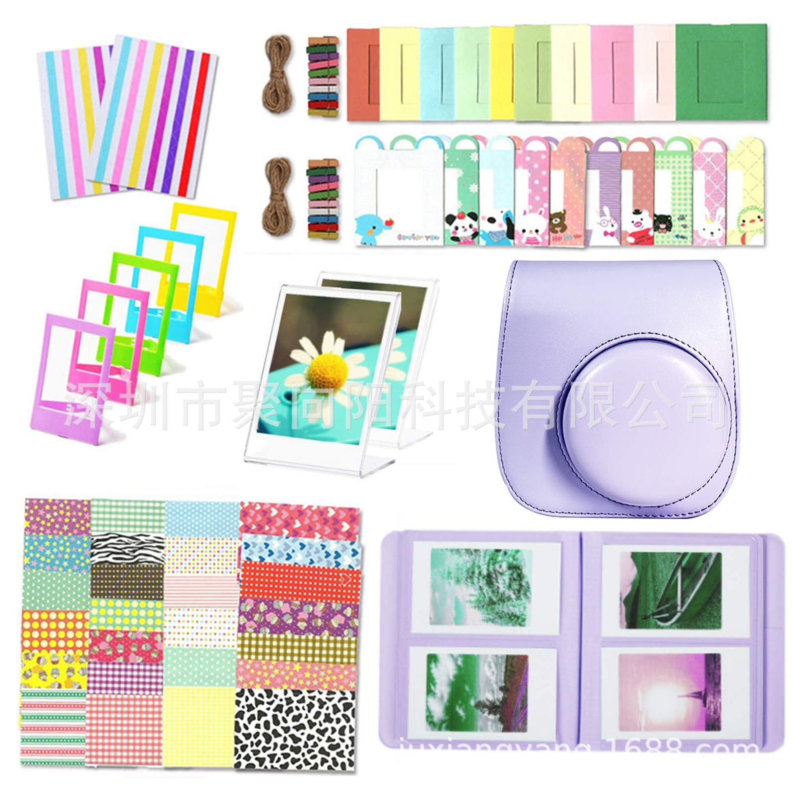 Polaroid camera instax mini 12/11/9 suit accessories filter camera bag 3-inch photo frame 10-in-1