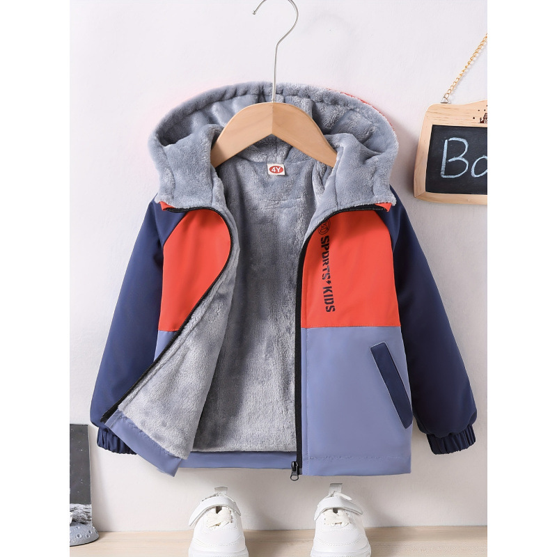Cross-Border Export Dropshipping Boys' Tops Windproof Jacket Polyester Long Sleeves Raglan Sleeves
