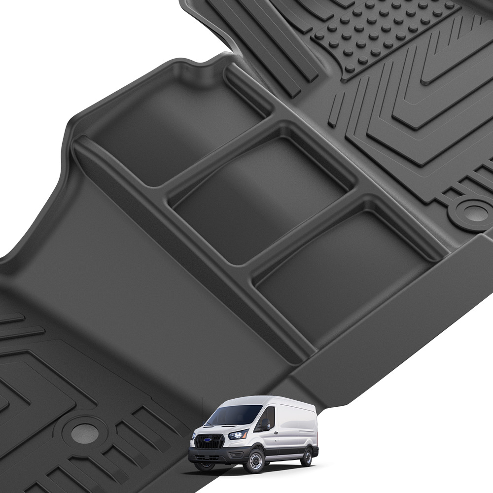 TXR para Ford Transit alfombrilla de coche Tpe Car Floor Mat especial 5D almohadilla de pie ecológica