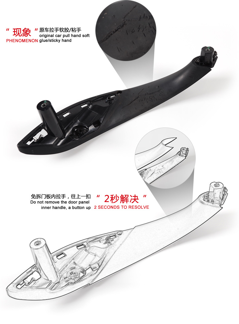 Suitable for Bmw 3 Series 4 Series 3Gt Inner Handle 3 Series Inner Handle F30 Handle Quick Installation Version Installation Factory Direct Sales