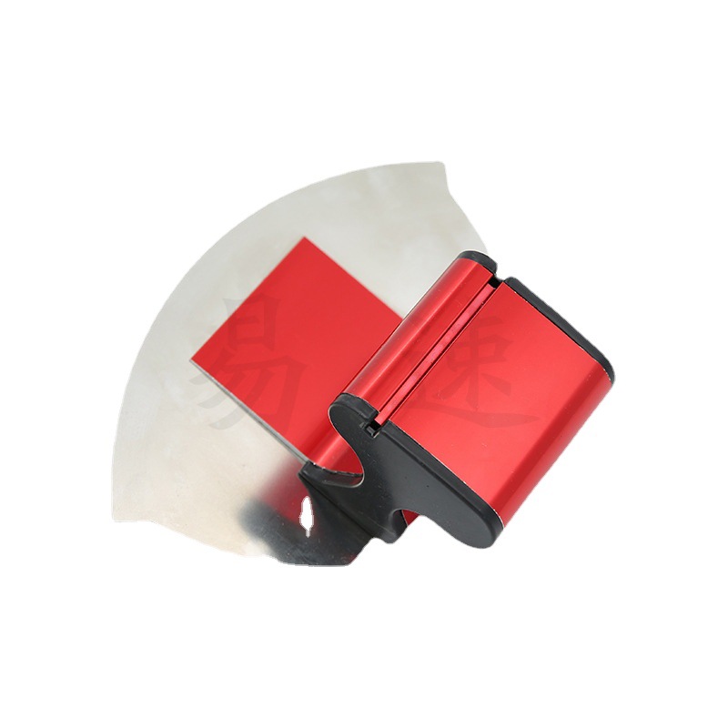 Raspador de arco raspador de acero inoxidable raspador de masilla blanco Herramienta en forma de abanico cuchillo de masilla herramienta de alimentación