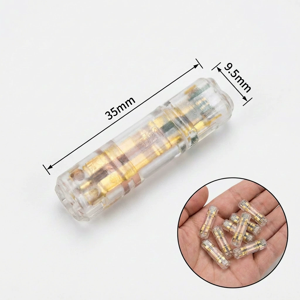 D2T2 quick terminal block inter-pluggable no welding no stripping pull-out LED lamp wire connector boxed