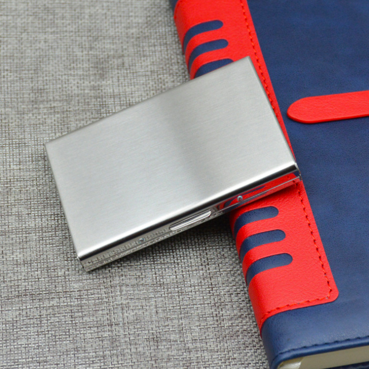 112g Weight Buckle Closure Type Card Holder Bags Type 1 Piece Quantity Daily Occasion Unisex Solid Color Stainless Steel Buckle Card Holders