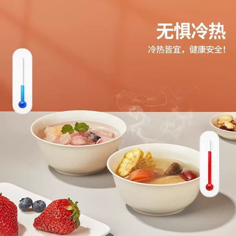 スポット籾殻使い捨てボウルメーカー食品グレード食器使い捨てボウルディナー商業レストラン宴会籾殻ボウル|undefined