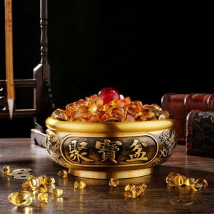 Brass cornucopia decoration dragon and phoenix cornucopia gift home office desktop decoration crafts factory wholesale