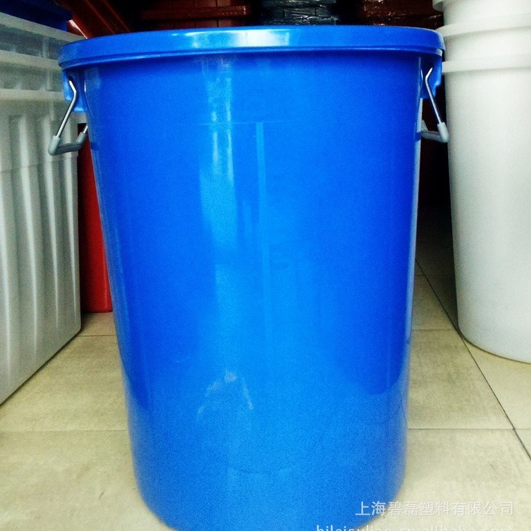 供应100L铁手把塑料圆桶