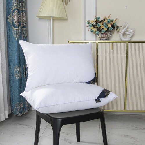 Hilton five-star hotel velvet pillow single household adult high pillow good low and high pillow core set of two