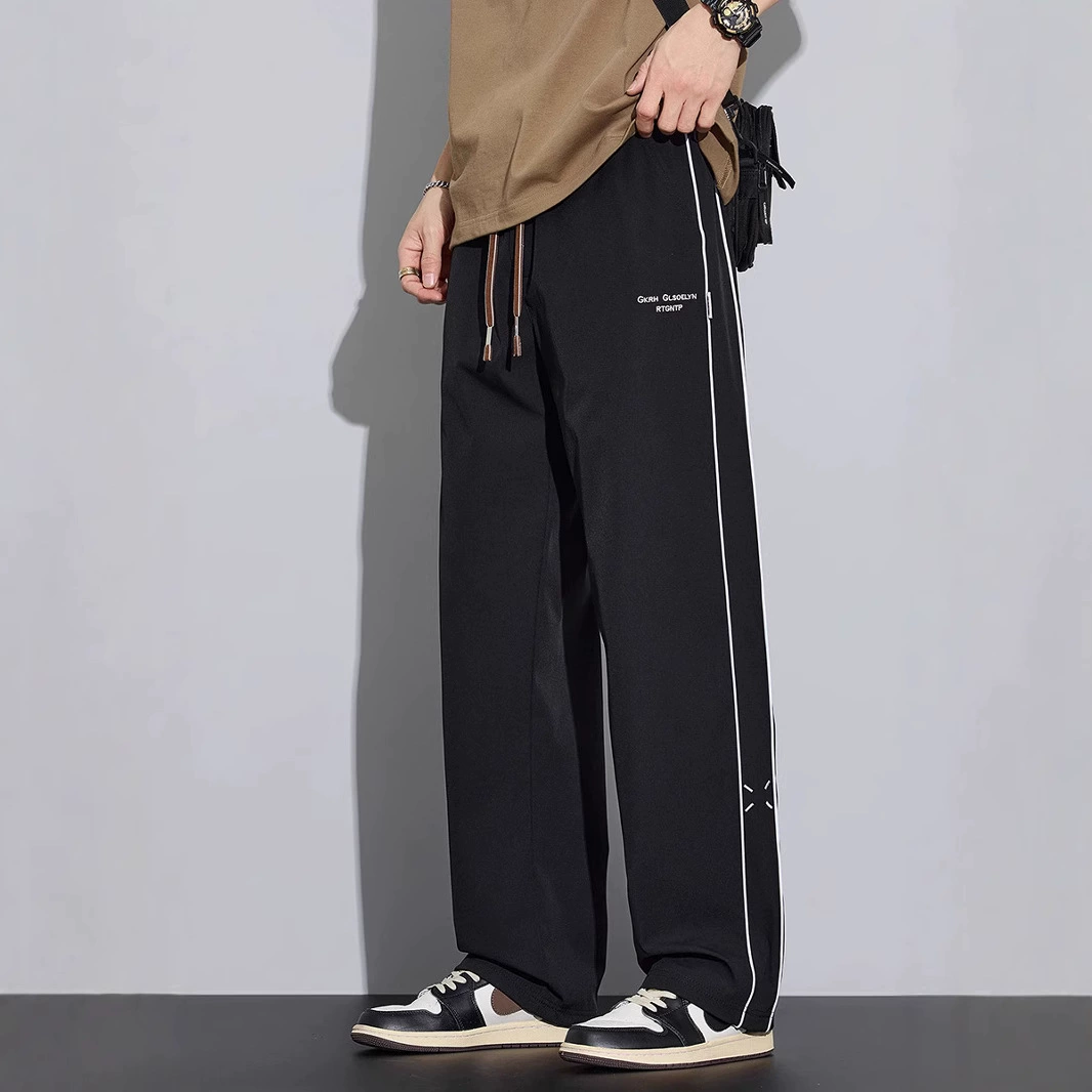 Трансграничная внешняя торговля Оптовая продажа 2025 больших размеров повседневные ледяные штаны плюс удобрение 300 кг можно носить по контрольной цене 59,9