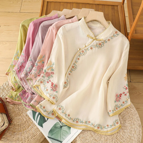 Retro cotton shirt