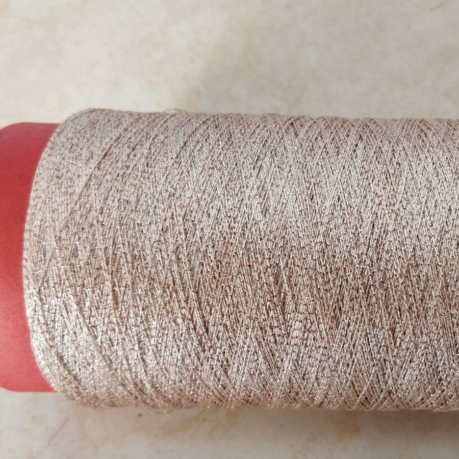 金银纸切丝包150D涤纶线6股9股合捻红蓝绿紫筒粉色金.银丝并包线