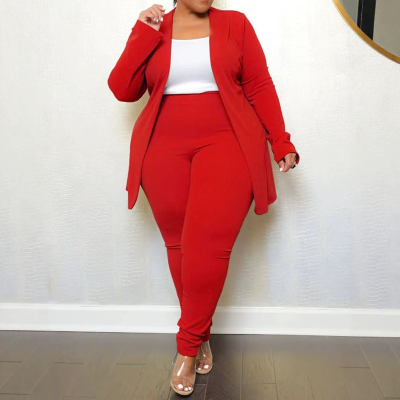 2026. Spring New Styles. Amazon Cross-Border Women's Casual Suits. New Plus-Size Suits with Long Sleeves 2026. Spring New Styles. Amazon Cross-Border Women's Casual Suits. New Plus-Size Suits with Long Sleeves