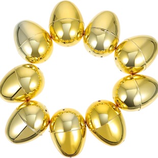 Cross-border open egg Easter egg dot egg plastic egg holiday decorations simulation eggshell