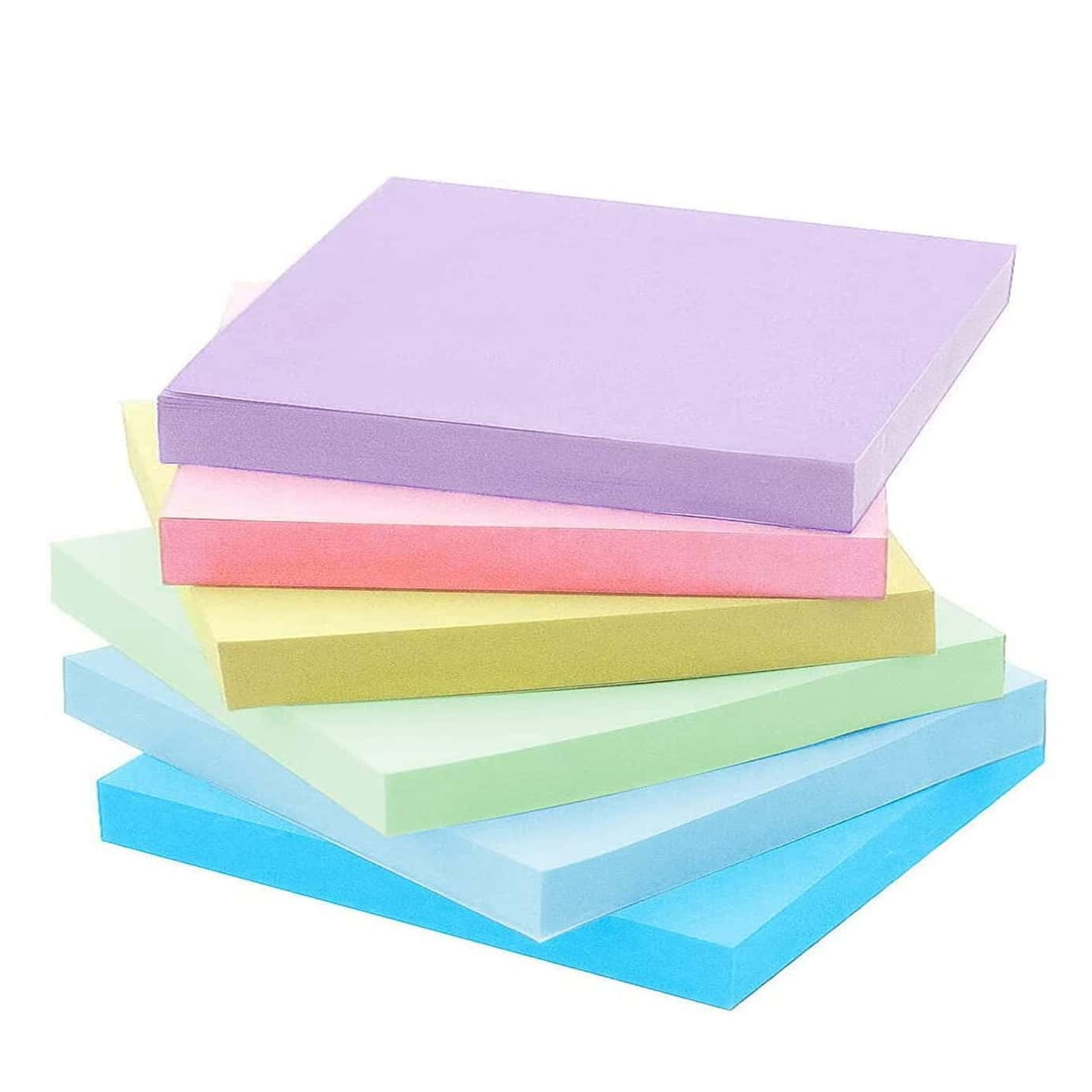Notas adhesivas en color fluorescente 3 * 3inch notas para estudiantes N pegatinas de venta caliente transfronteriza notas de venta directa de fábrica image 2