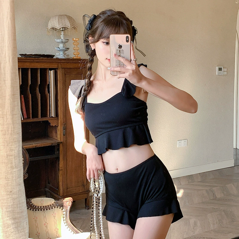 Split swimwear, fresh cute set, lifting effect, Korean style