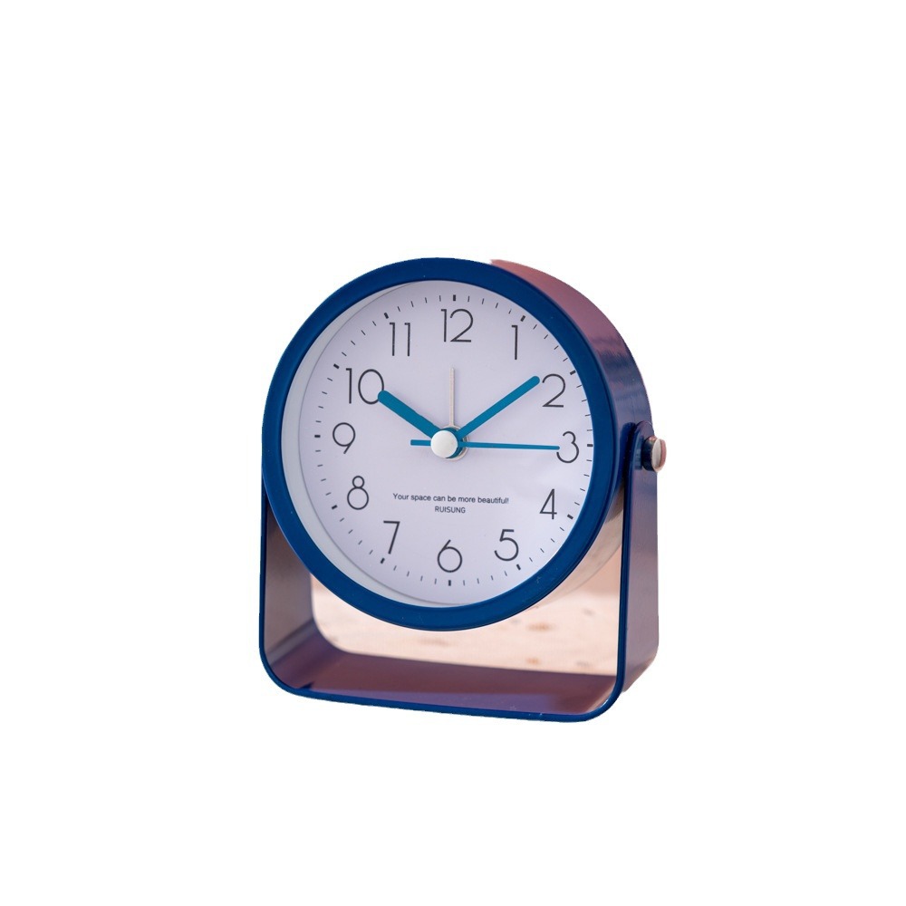 Factoria directa reloj de metal despertador silencioso simple para niños y estudiantes especial reloj de aluminio coreano atmósfera