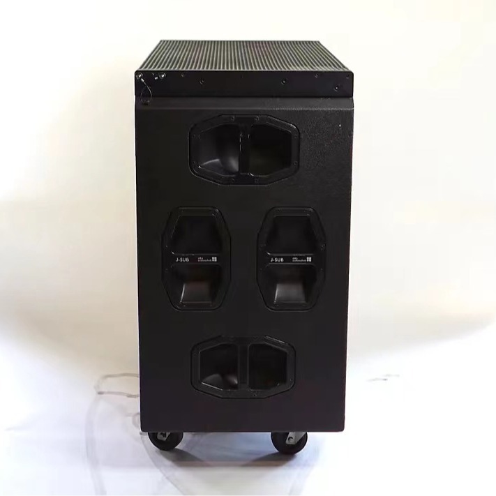 Tres 18 pulgadas profesionales de sonido de matriz lineal subwoofer profesional al aire libre de alta potencia de sonido de escenario sonido de rendimiento