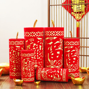 Spring Festival Decoration Scene Arrangement Shopping Mall Hotel Window Supplies Props Firecracker Firecracker New Year's Day New Year Ornaments