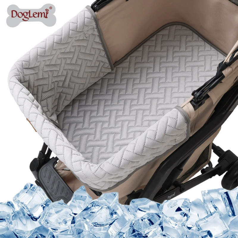 Летний коврик для коляски для животных, охлаждающий коврик для собак, съемный, машинная стирка, подушка для сиденья коляски для животных