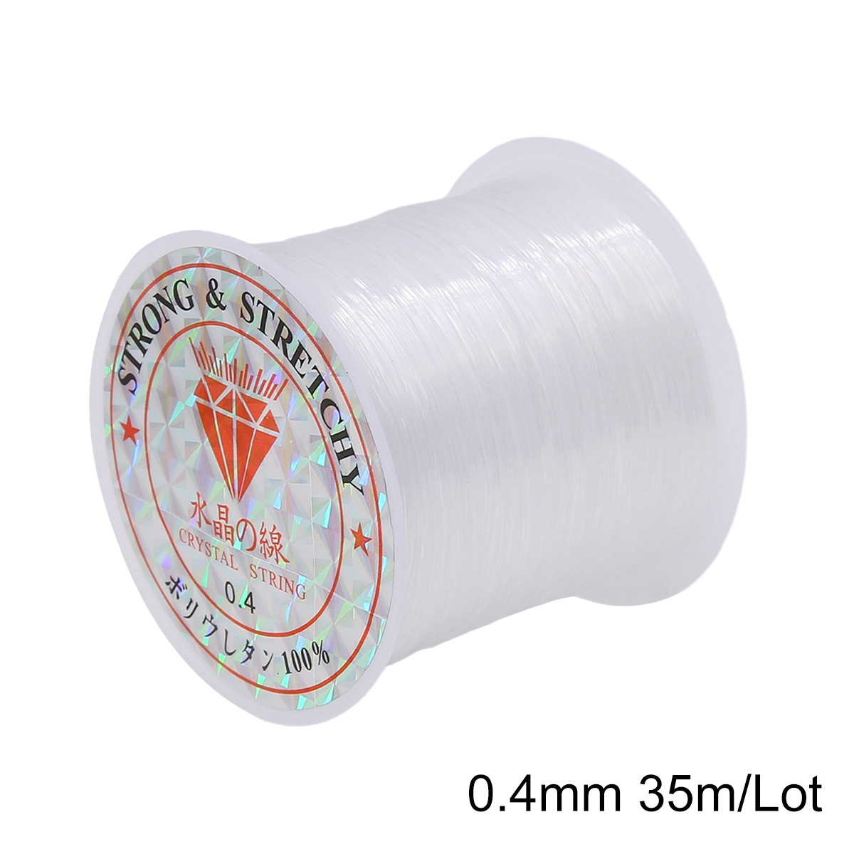 Thick 0.4mm transparent white about 35 m/roll