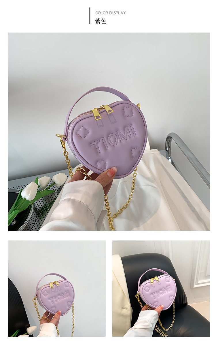 Shoulder Bag 2023 Niche Design Rhombic Chain Mini Love Messenger Bag Net Red Lipstick Bag_voghion.com