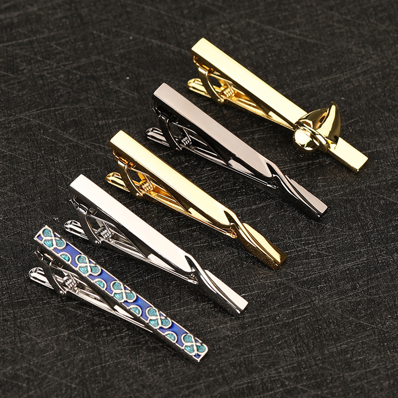 Copper Gold Silver Tie Clip Fashion Versatile Clip Men's Business Suit Tie Clip Formal Accessory Tie Clip