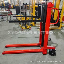 非标半电动轻型卷膜堆高车手动迷你液压升降堆垛车高位叉车