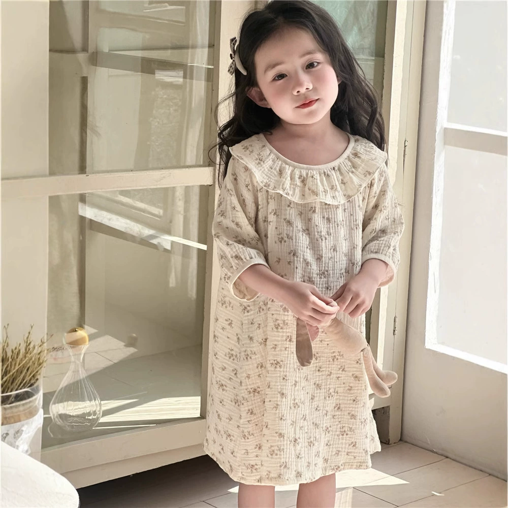 2025 новый стиль девушка ночная юбка хлопчатобумажная марля летняя тонкая кружева принцессы стиль домашняя одежда девушка юбка