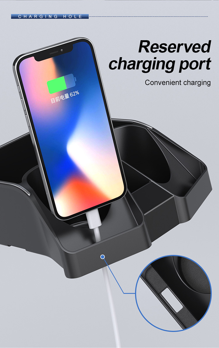 Car armrest box storage box storage box tissue box car middle storage high-grade multi-functional water cup holder cross-border