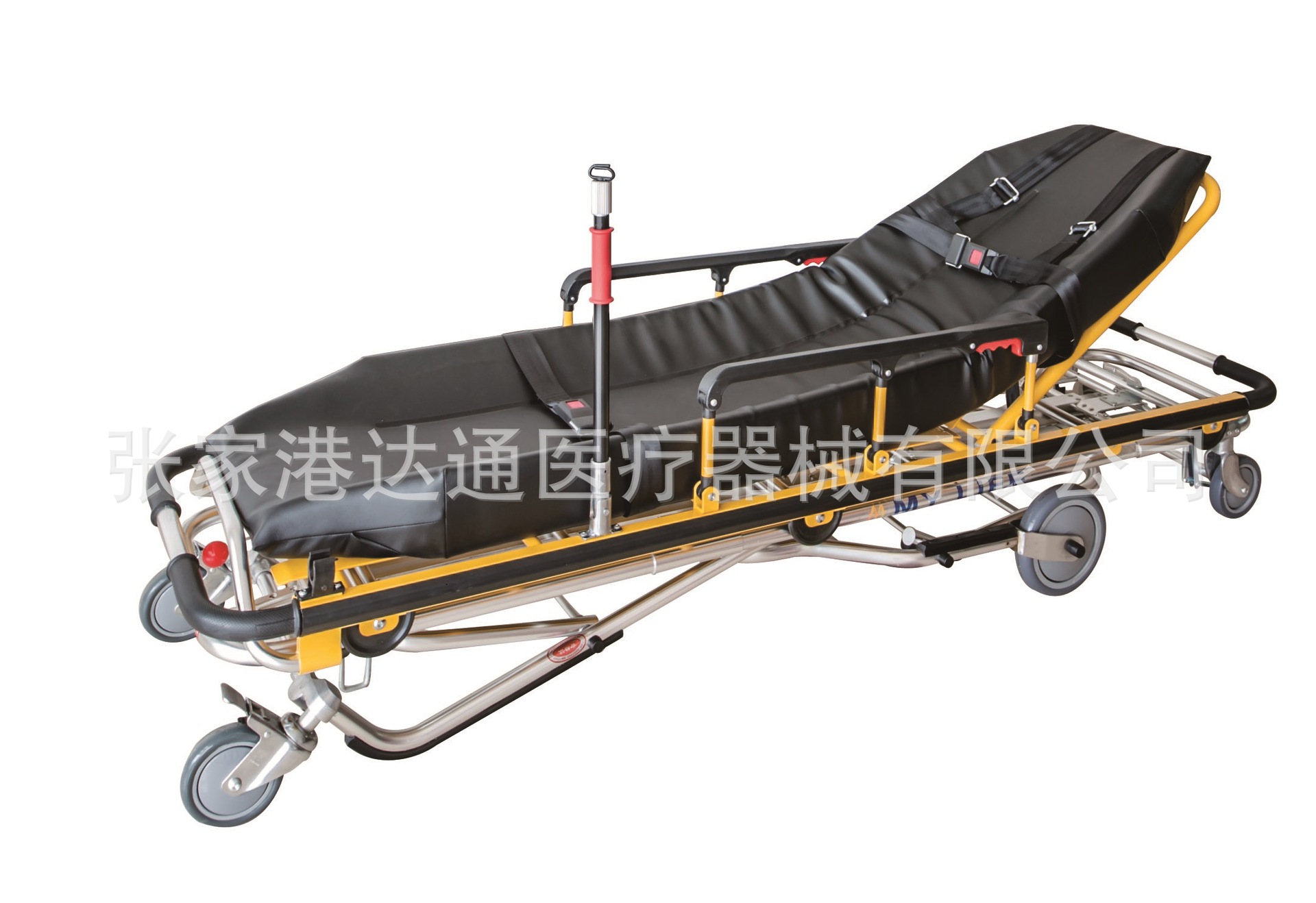 出口欧美多变位自动上车担架120救护车担架床医用担架推车可分离-阿里巴巴
