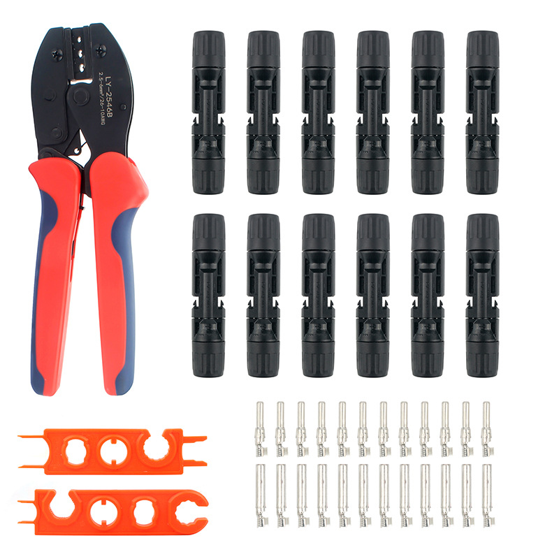 MC4光伏连接器压线钳太阳能端子专用压接钳多功能扳手省力接头