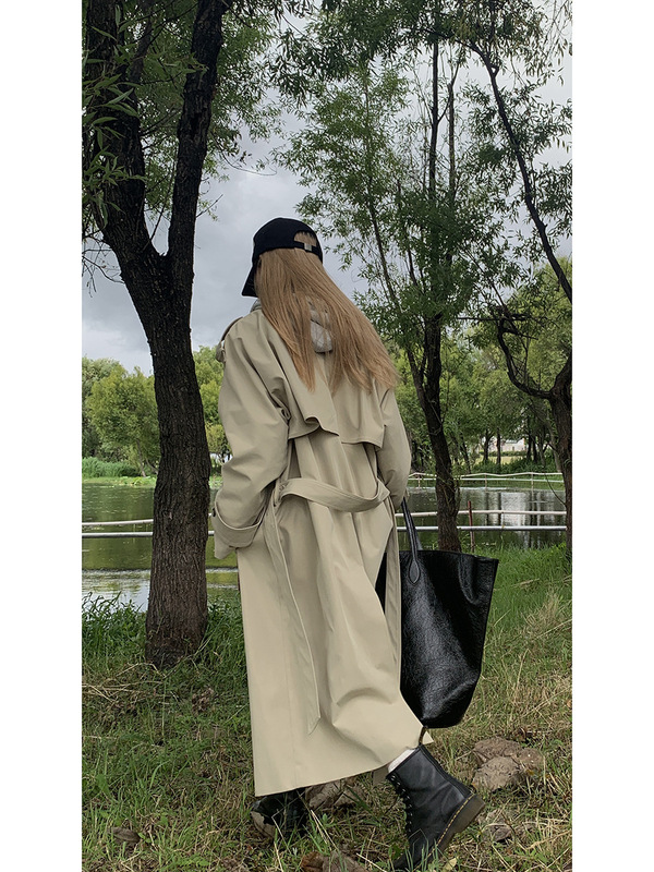 红人馆风衣外套女款2025新款秋季气质流行法式复古高级感长款大衣|undefined